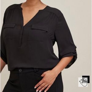 Harper Georgette Pullover 3/4 Sleeve Blouse